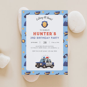 Police Birthday Party Invitation