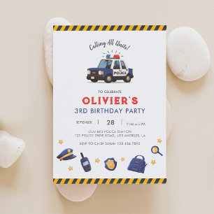 Police Birthday Party Invitation 2