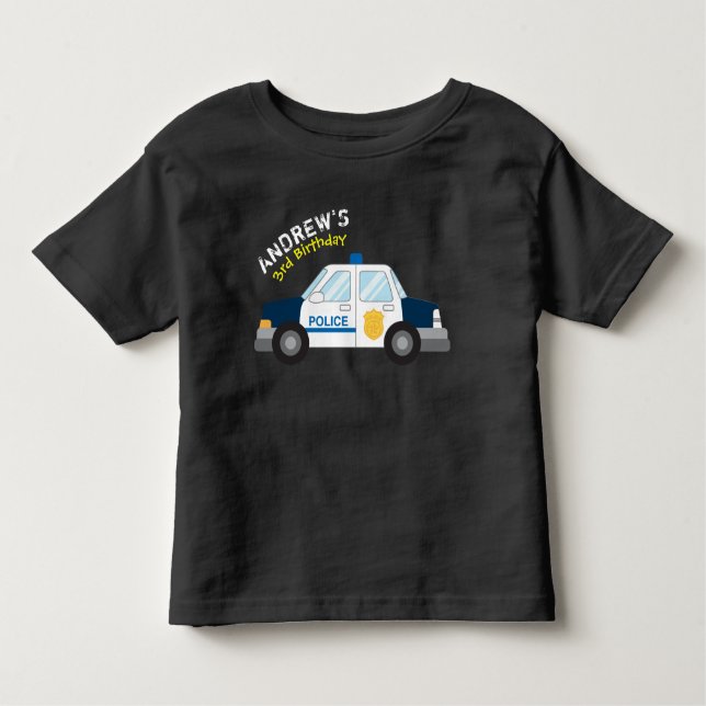 Police Birthday Tshirt (Front)