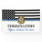 Police Blue Line Flag Congratulations Graduation