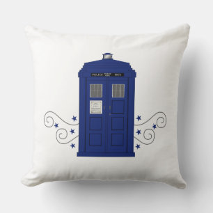 Police Box Swirls Pillow