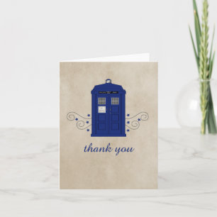 Police Box Thank You Card v6