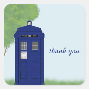 Police Box Thank You Stickers v4