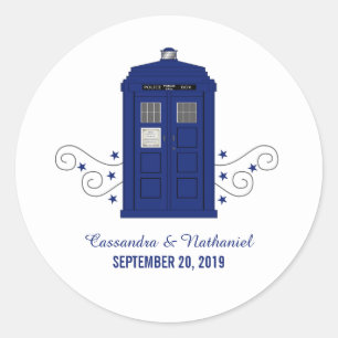 Police Box Wedding Stickers v3