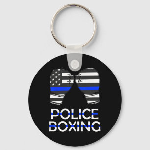 Police Boxing Blue Line Boxing Gloves Sport Gift S Key Ring