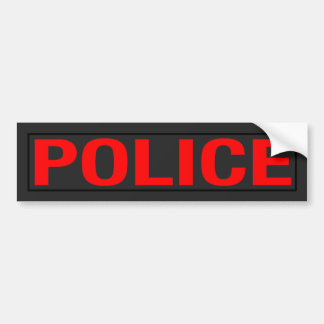 "POLICE" BUMPER STICKER