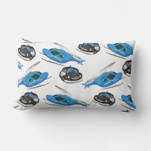 Police Car and helicopter Lumbar Cushion