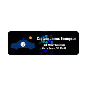 Police Car and Lights  Background