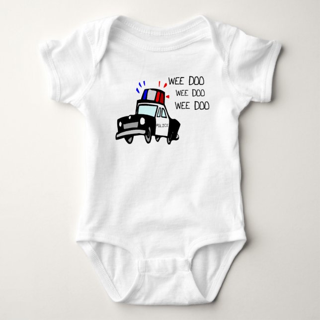 Police Car Baby Bodysuit (Front)