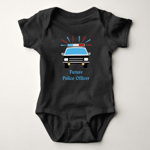 Police Car   Personalised   Future Police Officer Baby Bodysuit