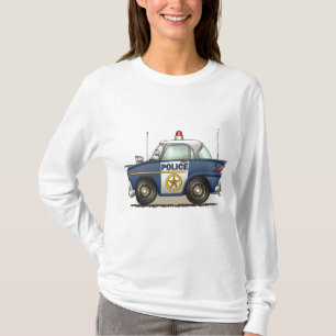 Police Car Police Crusier Cop Car Ladies Hoodie T-Shirt