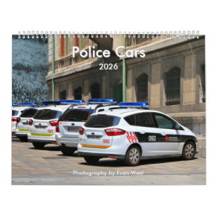 Police Cars 2026 Calendar
