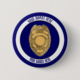 Police Chief Badge Shield Custom