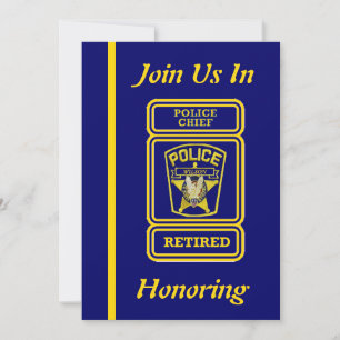 Police Chief Retirement Invitation
