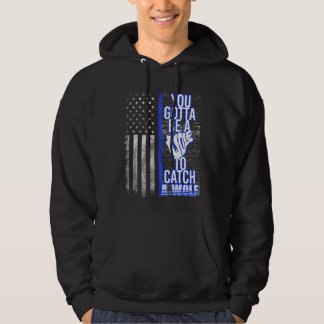 Police Christian Cross You Gotta Be A Wolf To Catc Hoodie