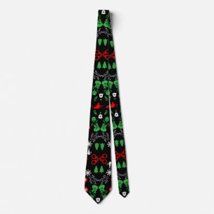 Police Christmas Decorative Tie
