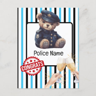 Police Congratulations Postcard