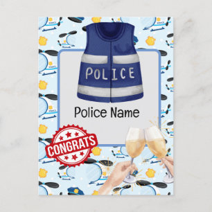 Police Congratulations  Postcard