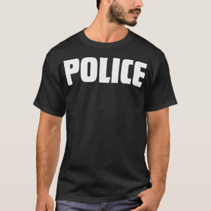 Police Costume Cop Uniform Officer Halloween Women T-Shirt