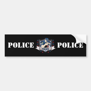 Police Crest Bumper Sticker