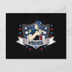 Police Crest Postcard