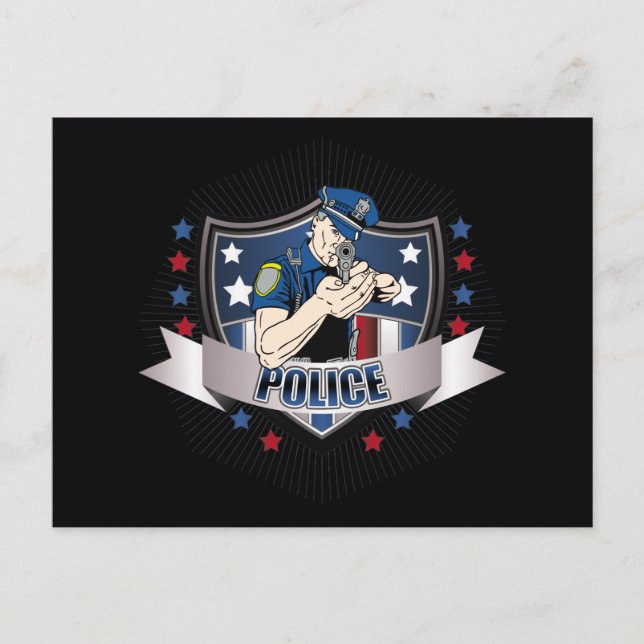 Police Crest Postcard (Front)