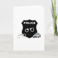 Police Crime Badge Blank Inside