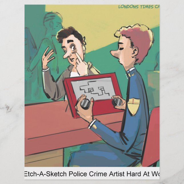 Police Crime Sketch Artist Funny (Front)