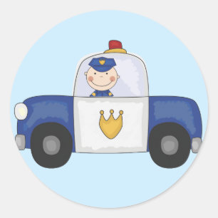 Police Cruiser T-shirts and Gifts Classic Round Sticker