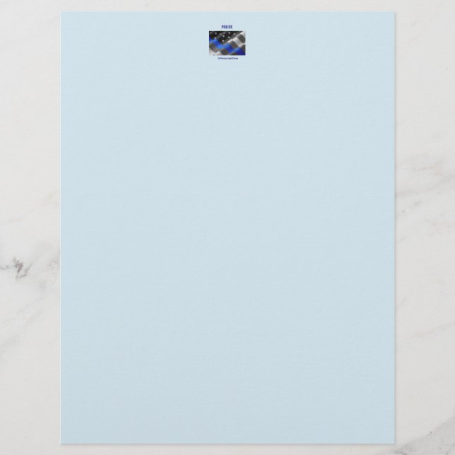 Police Custom Letterhead (Front)