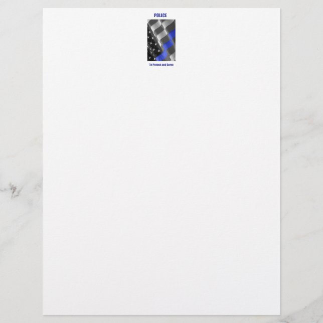 Police Custom Letterhead (Front)
