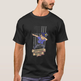 Police - Cute Dabbing Police Man T- T-Shirt