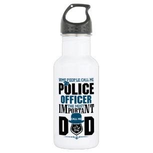 Police Dad   Law Enforcement   Father's Day 532 Ml Water Bottle