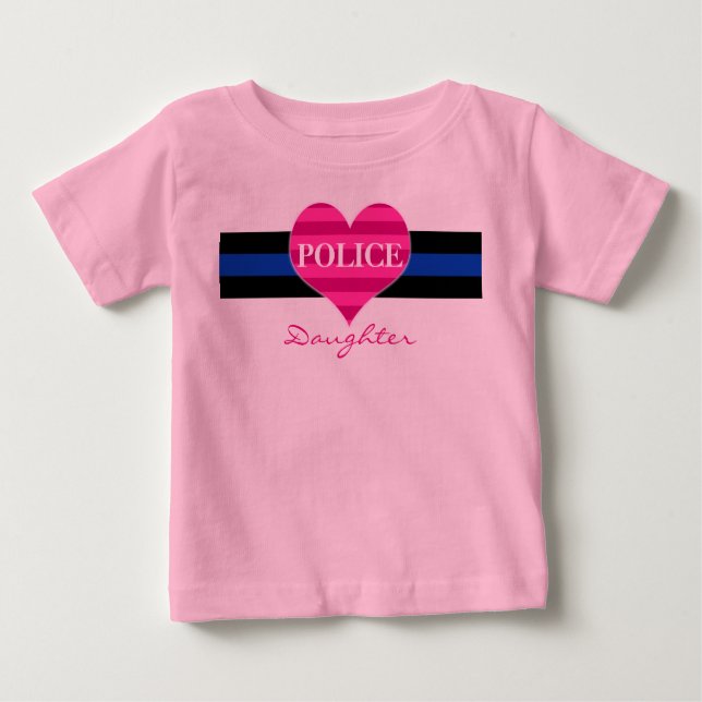 Police Daughter TODDLER Baby T-Shirt (Front)