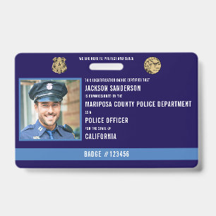 Police Deparment Law Enforcement Officer ID Badge