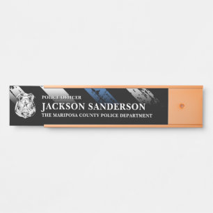 Police Department Logo Law Enforcement Office Door Sign