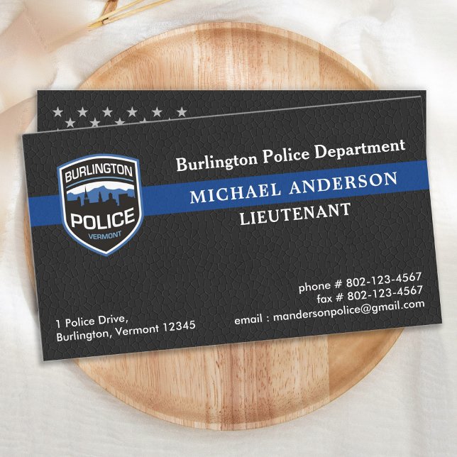 Police Department Logo Law Enforcement Officer Business Card (Creator Uploaded)