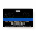 Police Department Personalised Photo Officer ID