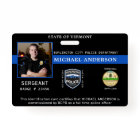 Police Department Photo Professional Officer ID 