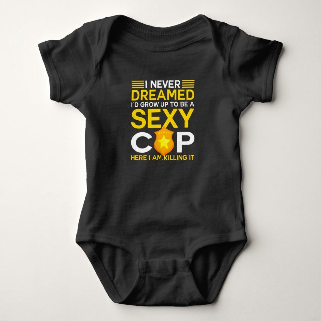 Police Design For Police Officers And Legislative Baby Bodysuit (Front)