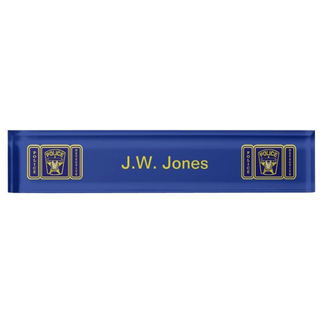Police Detective Nameplate (Front)