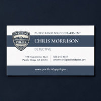 Police Detective Professional Business Card