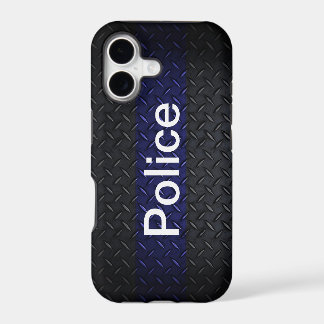 Police Diamond Plate Style Smart Phone Case