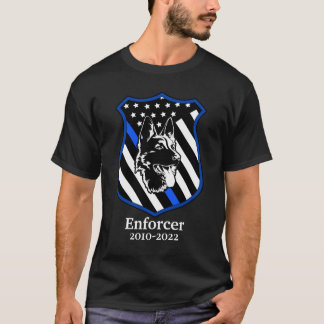 Police Dog Badge Named T-Shirt