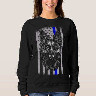 Police Dog K 9 German Shepherd Law Enforcement Sweatshirt