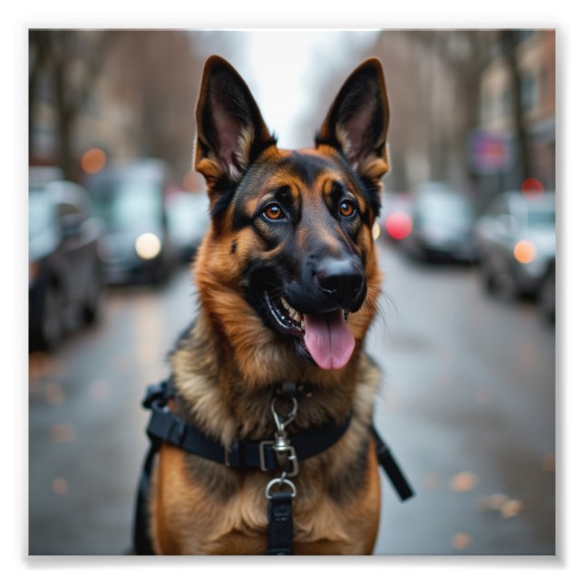 Police Dog Photo Print (Front)