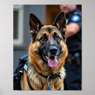 Police Dog Poster