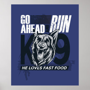 Police Dog Quote Poster