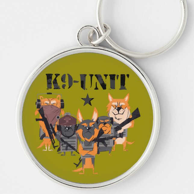 Police Dogs K9 Unit Key Ring (Front)