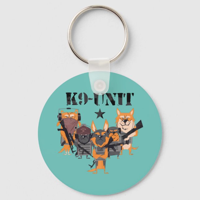 Police Dogs K9 Unit Key Ring (Front)